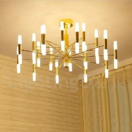 Designer Touch Decorative 40 Light Golden 2 Tier Modern Contemporary Chandelier Light Lamp