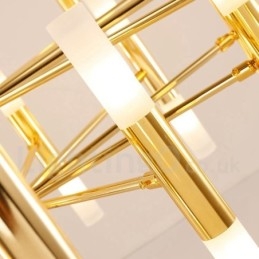 Designer Touch Decorative 40 Light Golden 2 Tier Modern Contemporary Chandelier Light Lamp