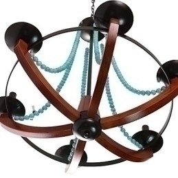 Designer Touch Decorative Bohemia 6 Simple European Mediterranean Head DropAmerican Country British Rural Living Lamps