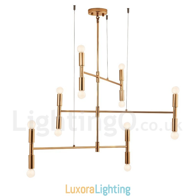Designer Touch Decorative 8 Light 3 Tier Modern Contemporary Chandelier Lamp Light