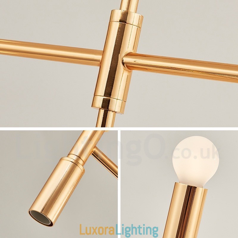 Designer Touch Decorative 8 Light 3 Tier Modern Contemporary Chandelier Lamp Light