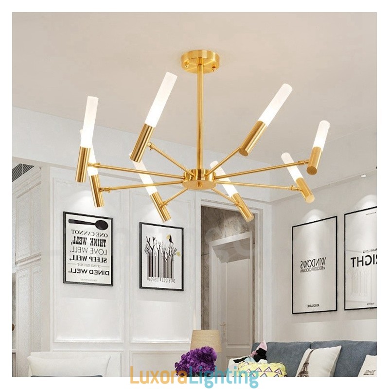 Designer Touch Decorative 8 Light Rotatable Modern Contemporary Chandelier Light