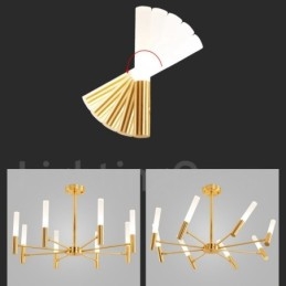 Designer Touch Decorative 8 Light Rotatable Modern Contemporary Chandelier Light