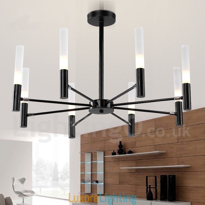 Designer Touch Decorative 8 Light Rotatable Modern Contemporary Chandelier Light