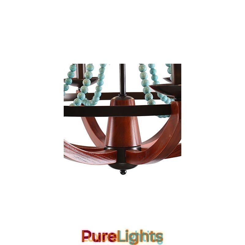 Designer Touch Decorative Bohemia 6 Simple European Mediterranean Head DropAmerican Country British Rural Living Lamps