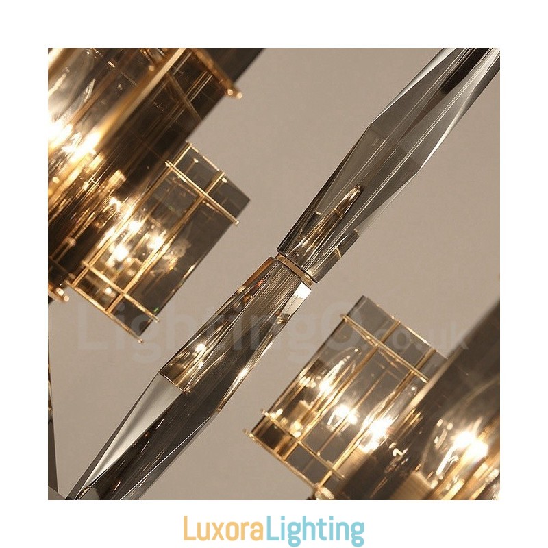 Designer Touch Decorative 3 Light Modern Contemporary Single Tier Chandelier Light