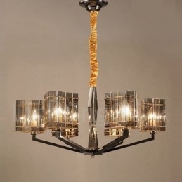 Designer Touch Decorative 6 Light Modern Contemporary Single Tier Chandelier Light
