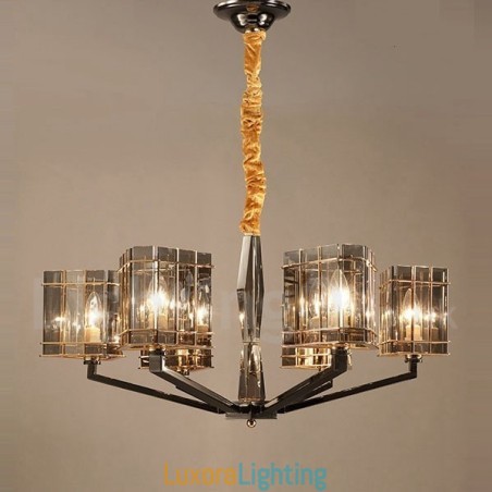 Designer Touch Decorative 6 Light Modern Contemporary Single Tier Chandelier Light