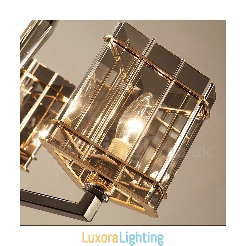 Designer Touch Decorative 6 Light Modern Contemporary Single Tier Chandelier Light