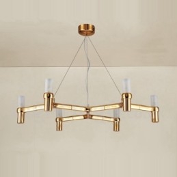 Designer Touch Decorative 6 Light Single Tier Modern Contemporary Chandelier Lamp Light