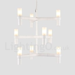 Designer Touch Decorative 9 Light 3 Tier Modern Contemporary Chandelier Lamp Light