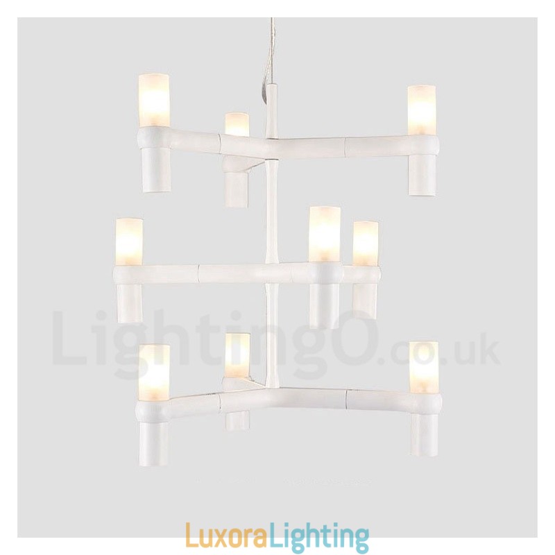 Designer Touch Decorative 9 Light 3 Tier Modern Contemporary Chandelier Lamp Light