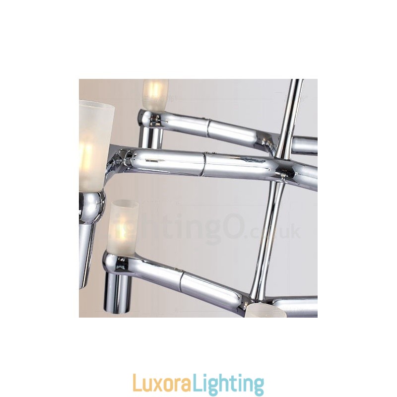 Designer Touch Decorative 12 Light 3 Tier Modern Contemporary Chandelier Lamp Light