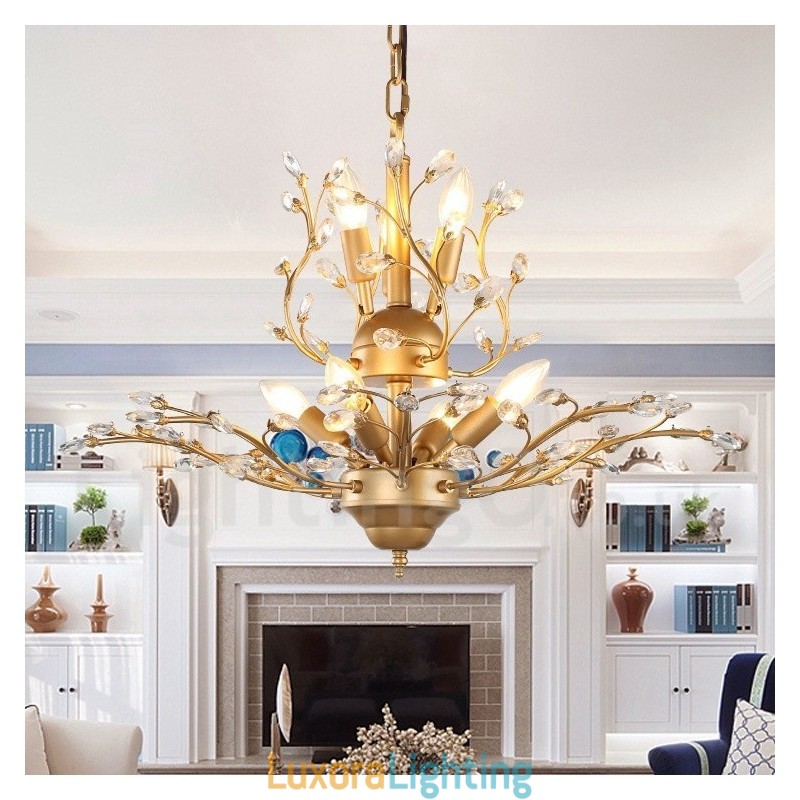 Designer Touch Decorative 60CM Height 45CM Wide Modern Contemporary 7 Light Chandelier Lamp Light