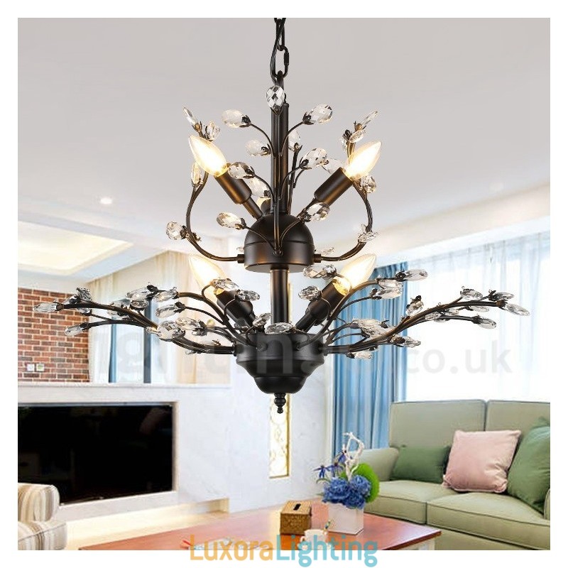 Designer Touch Decorative 60CM Height 45CM Wide Modern Contemporary 7 Light Chandelier Lamp Light