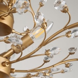 Designer Touch Decorative 60CM Height 45CM Wide Modern Contemporary 7 Light Chandelier Lamp Light