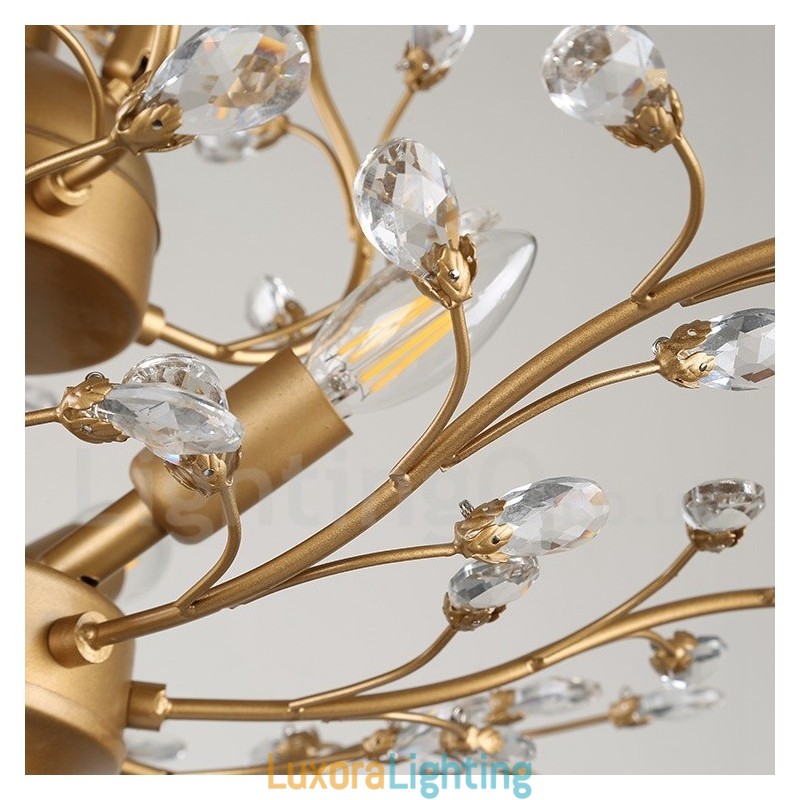 Designer Touch Decorative 60CM Height 45CM Wide Modern Contemporary 7 Light Chandelier Lamp Light