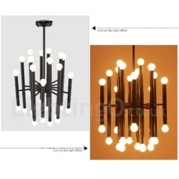Designer Touch Decorative Modern Contemporary 30 Light 2 Tier Chandelier for Light
