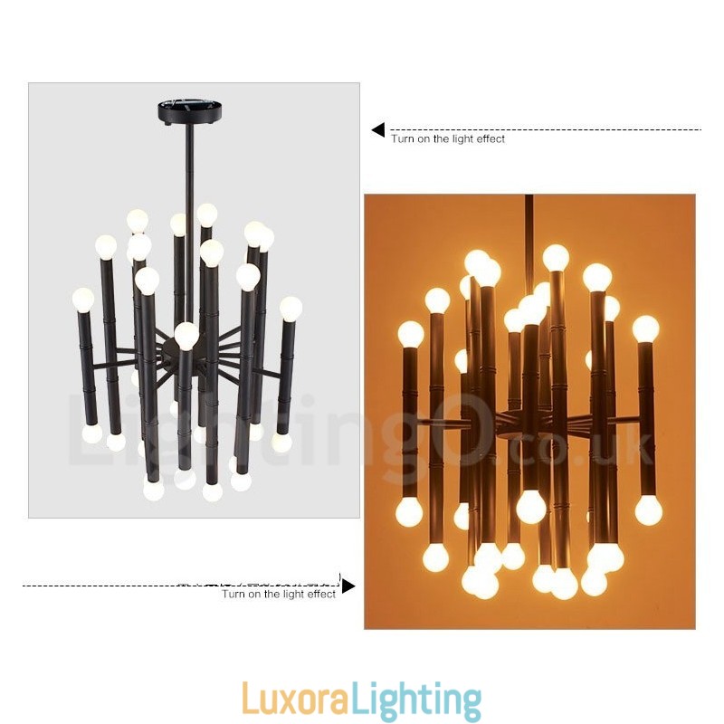 Designer Touch Decorative Modern Contemporary 30 Light 2 Tier Chandelier for Light