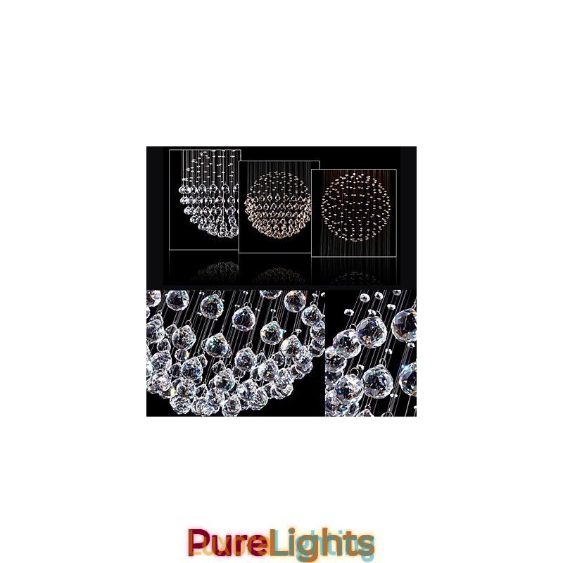 Designer Touch Decorative Pendant Light Modern Crystal Chandelier 5 Lights Silver Canpoy Clear Crystal Globe Ceiling Lamps Fixtures