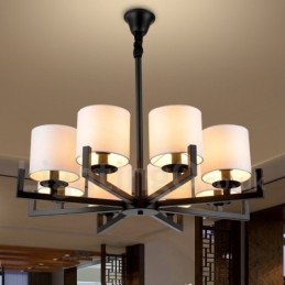 Designer Touch Decorative Modern Contemporary 8 Light Single Tier Chandelier Lamp Light