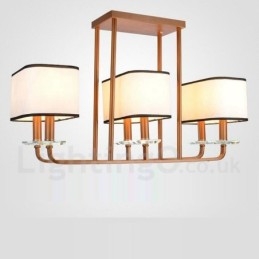 Designer Touch Decorative Modern Contemporary 6 Light Single Tier Chandelier Lamp Light