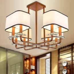 Designer Touch Decorative Modern Contemporary 8 Light Single Tier Chandelier Lamp Light