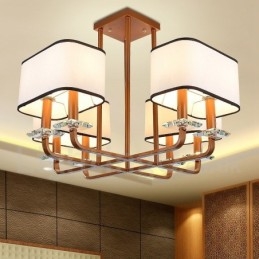 Designer Touch Decorative Modern Contemporary 8 Light Single Tier Chandelier Lamp Light