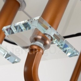 Designer Touch Decorative Modern Contemporary 8 Light Single Tier Chandelier Lamp Light