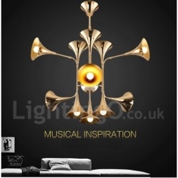 Designer Touch Decorative 12 Light Chandelier Lamp Modern Contemporary Style Light