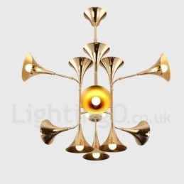 Designer Touch Decorative 12 Light Chandelier Lamp Modern Contemporary Style Light