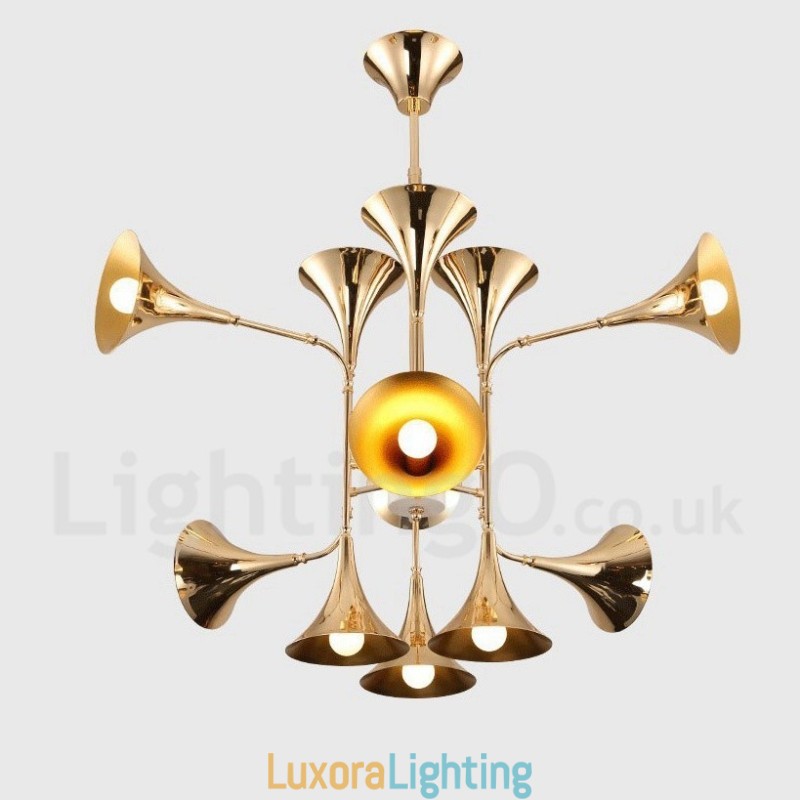 Designer Touch Decorative 12 Light Chandelier Lamp Modern Contemporary Style Light