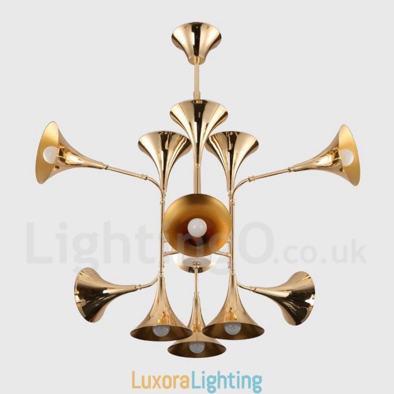 Designer Touch Decorative 12 Light Chandelier Lamp Modern Contemporary Style Light