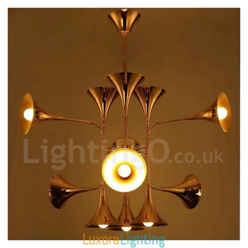 Designer Touch Decorative 12 Light Chandelier Lamp Modern Contemporary Style Light