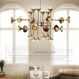 Designer Touch Decorative 24 Light Chandelier Lamp Modern Contemporary Style Light
