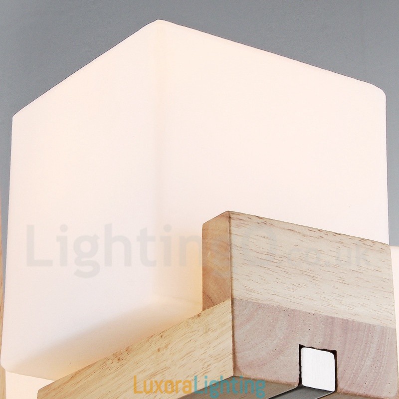 Designer Touch Decorative Wooden Modern Contemporary 5 Light Single Tier Chandelier Lamp