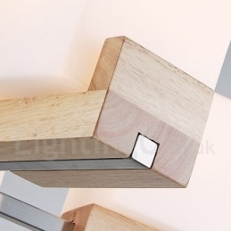 Designer Touch Decorative Wooden Modern Contemporary 5 Light Single Tier Chandelier Lamp