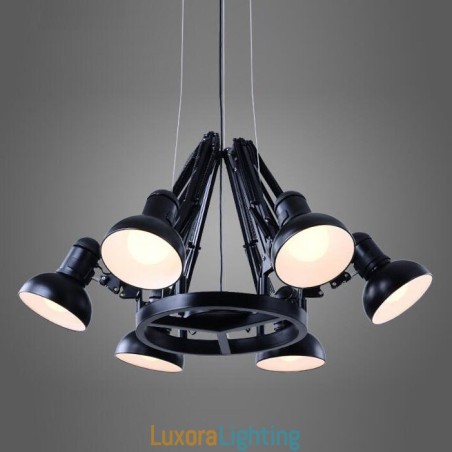 Designer Touch Decorative 6 Light Modern Contemporary Single Tier Chandelier Lamp Light