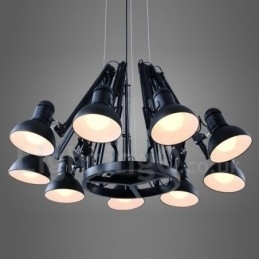 Designer Touch Decorative 9 Light Modern Contemporary Single Tier Chandelier Lamp Light
