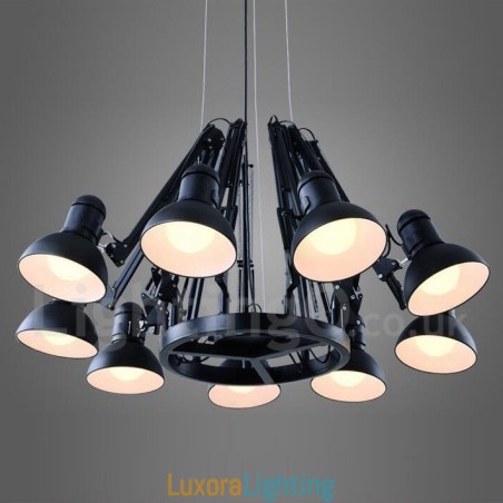 Designer Touch Decorative 9 Light Modern Contemporary Single Tier Chandelier Lamp Light