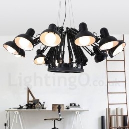 Designer Touch Decorative 12 Light Modern Contemporary Single Tier Chandelier Lamp Light