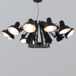 Designer Touch Decorative 12 Light Modern Contemporary Single Tier Chandelier Lamp Light