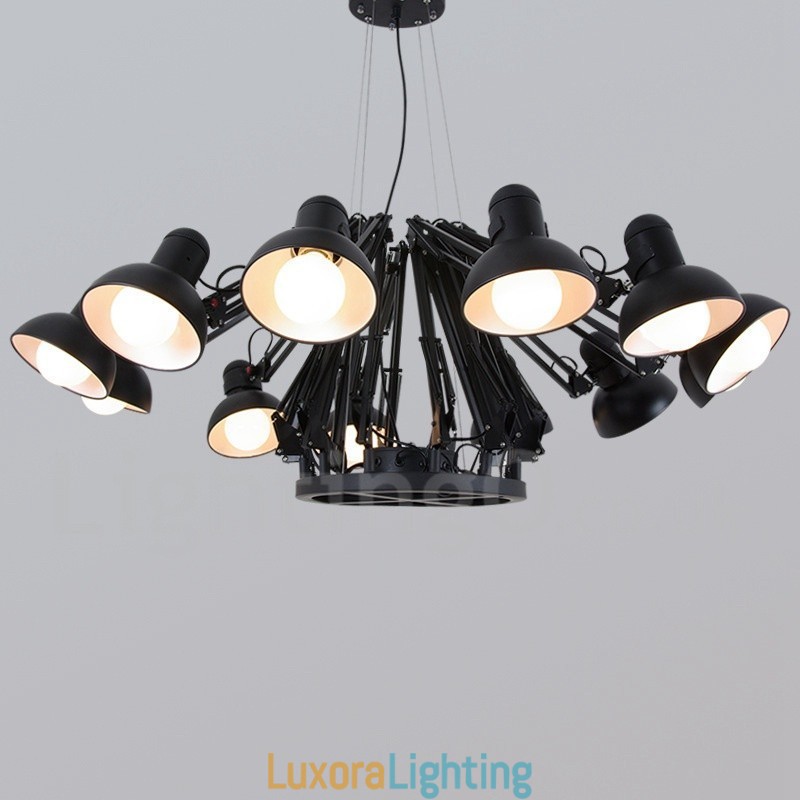 Designer Touch Decorative 12 Light Modern Contemporary Single Tier Chandelier Lamp Light