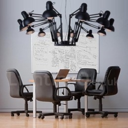 Designer Touch Decorative 12 Light Modern Contemporary Single Tier Chandelier Lamp Light