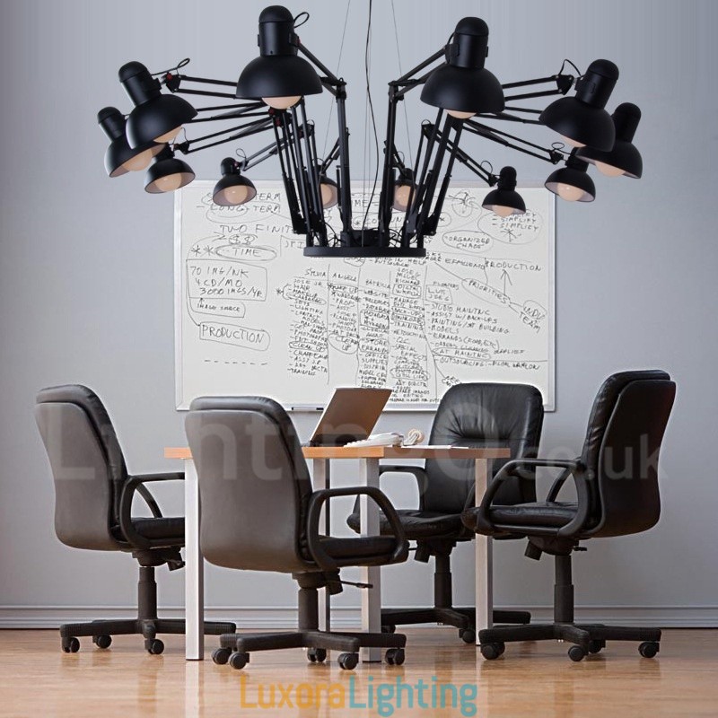 Designer Touch Decorative 12 Light Modern Contemporary Single Tier Chandelier Lamp Light