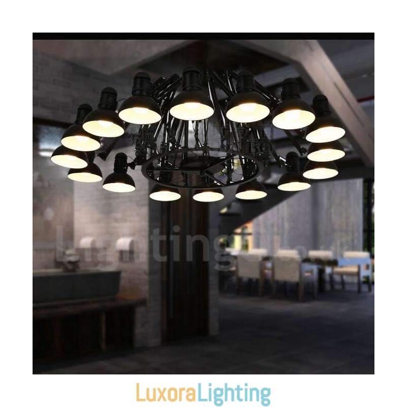 Designer Touch Decorative 16 Light Modern Contemporary Single Tier Chandelier Lamp Light