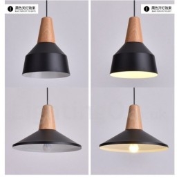 Designer Touch Decorative 1 Light Modern Contemporary Wood Pendant Light