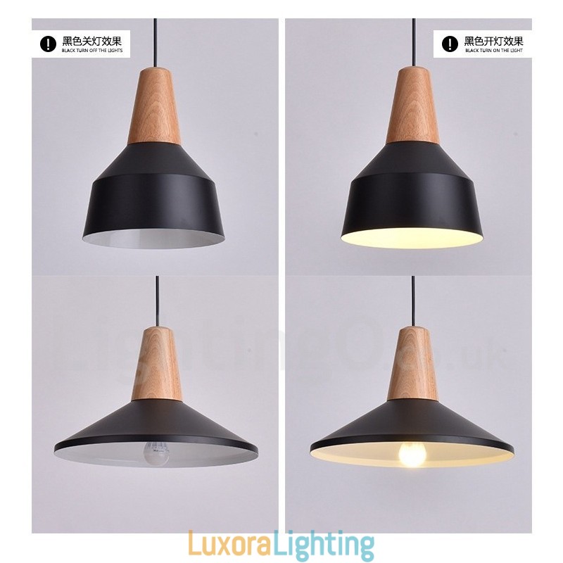Designer Touch Decorative 1 Light Modern Contemporary Wood Pendant Light