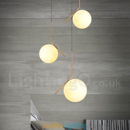 Designer Touch Decorative 1 Light Modern Contemporary Pendant Light with Glass Shade