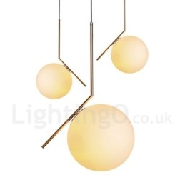 Designer Touch Decorative 1 Light Modern Contemporary Pendant Light with Glass Shade